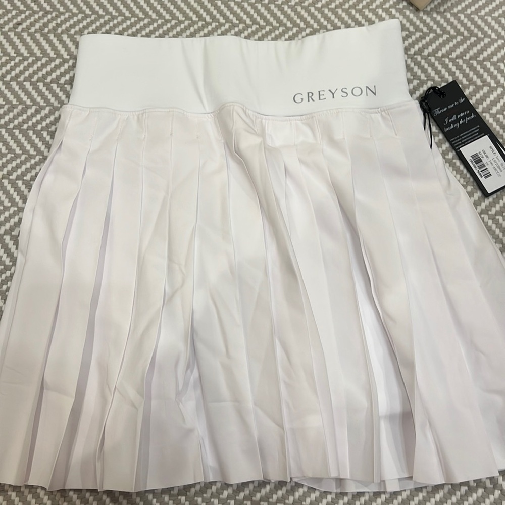 White golf skirt